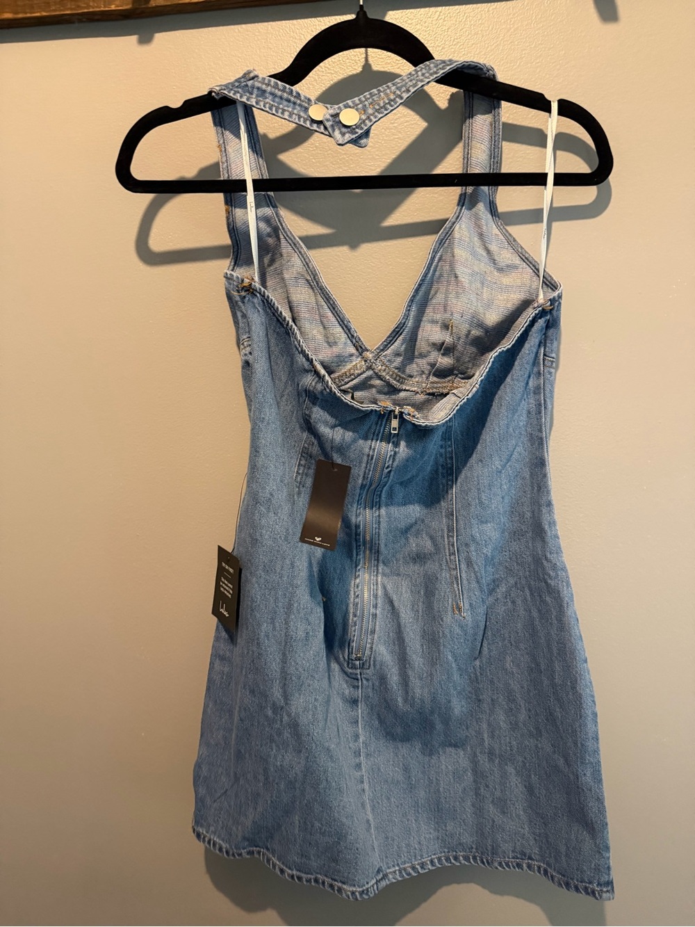 Lulu's Light Blue Denim Mini Dress - Picture 2 of 4